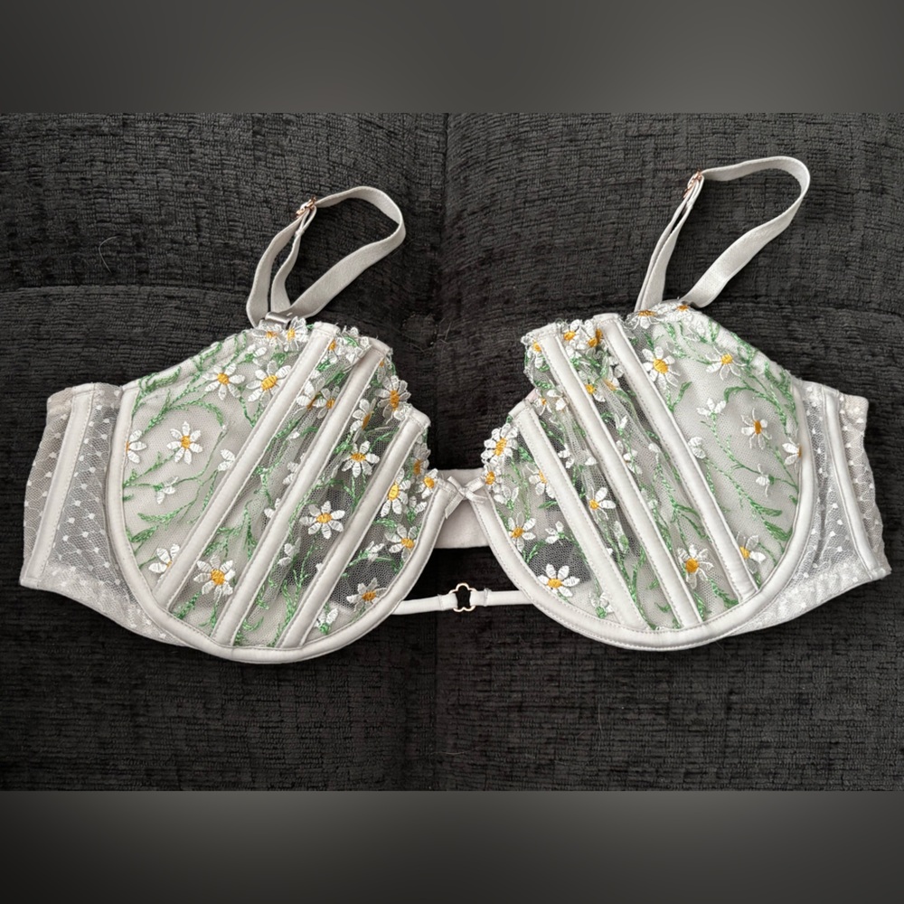 COPY - Victoria’s Secret Floral Embroidered Sheer Bra